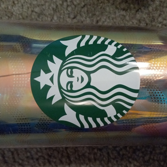 Starbucks iridescent tumbler and 2 white matching mugs, preloved, no straw - Picture 5 of 9